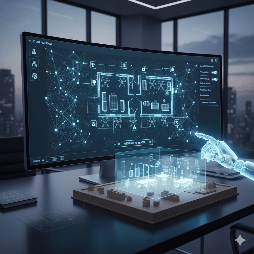 オフィスレイアウト自動提案AI